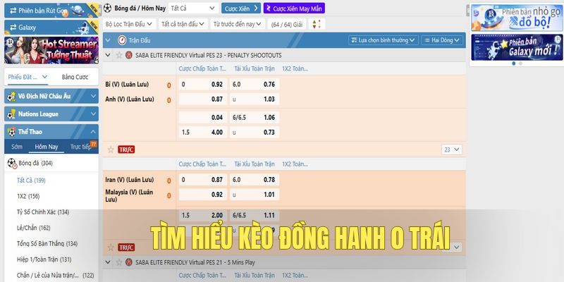 Xác định kèo handicap 0 trái để cá độ