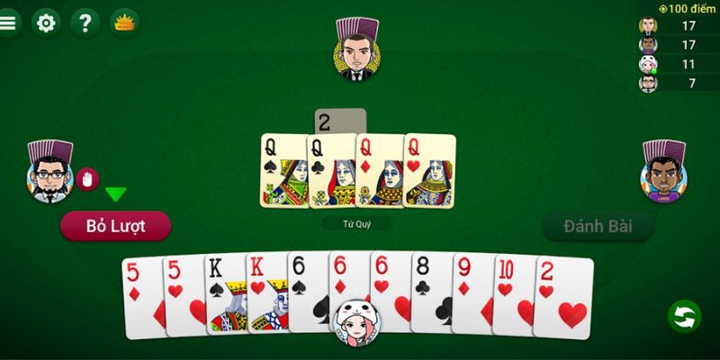Luật chơi Tiến Lên miền Bắc khi chặn bài