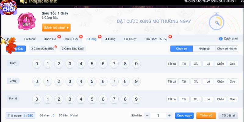 Thể loại xổ số siêu tốc hấp dẫn hiện nay